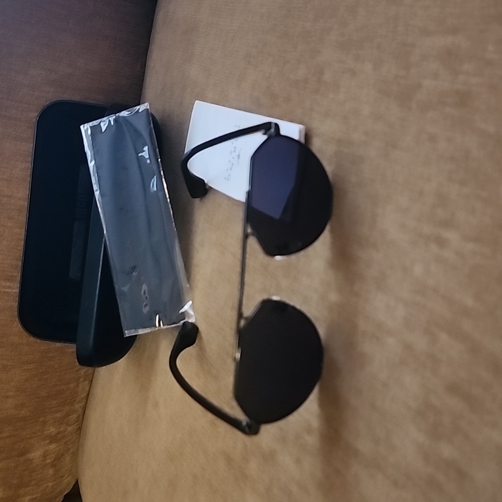 Black Rectangular McQ Sunglasses